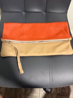 Alberta Di Canio Leather Clutch